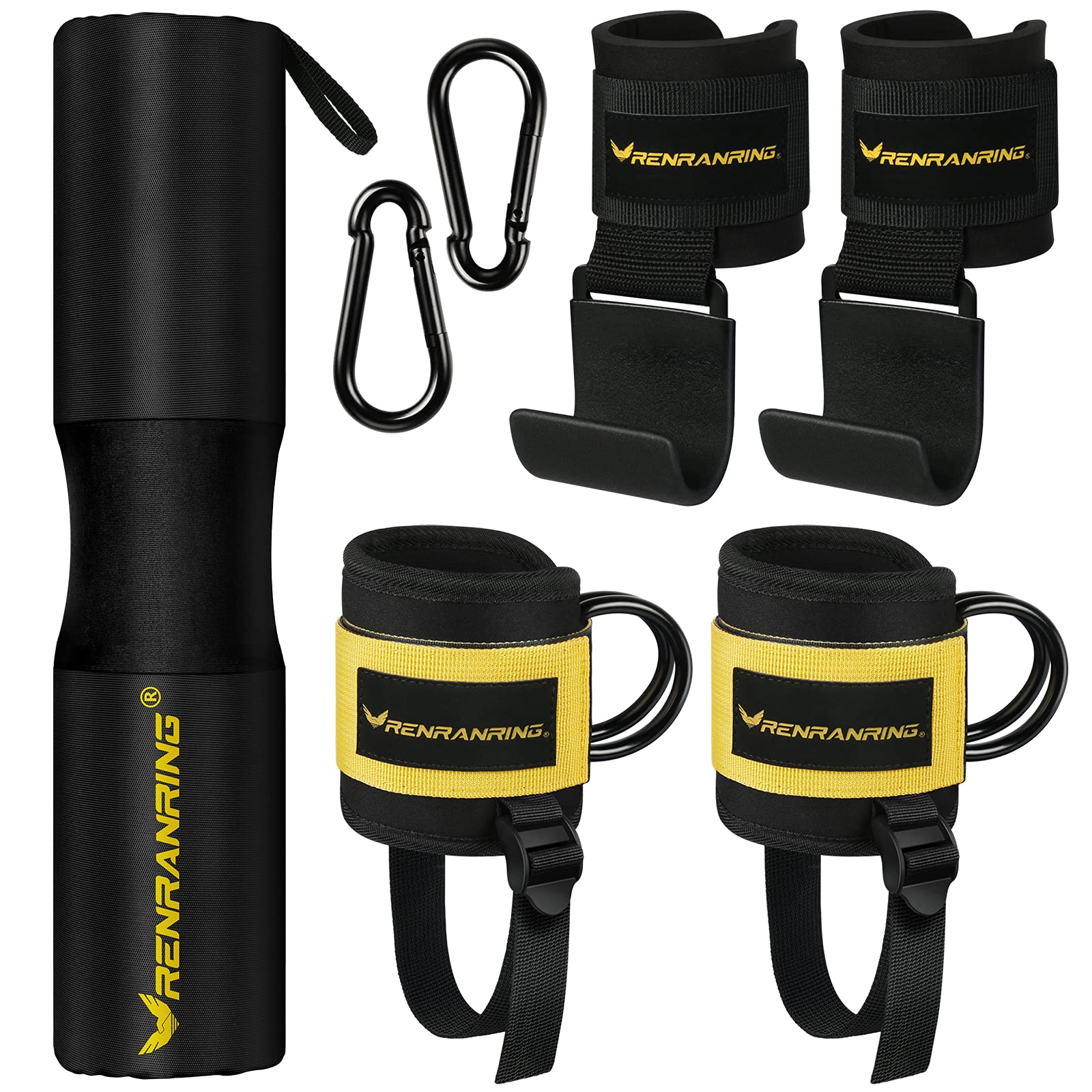 Buy RENRANRING Barbell Pad Hip Thrust Pad, Barbell Pad for Hip Thrust and Squat Barbell Bar