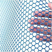 Rollo Malla Enrejado Valla para Jardin Gallinero Azul Vinilo Malla De Cercas Gatos Barrera Red Jardinería Plantas Red Hexagonal Ave De Corral Esgrima Con Bridas, Patio Cerco ( Color : 0.8cm Hole , Siz