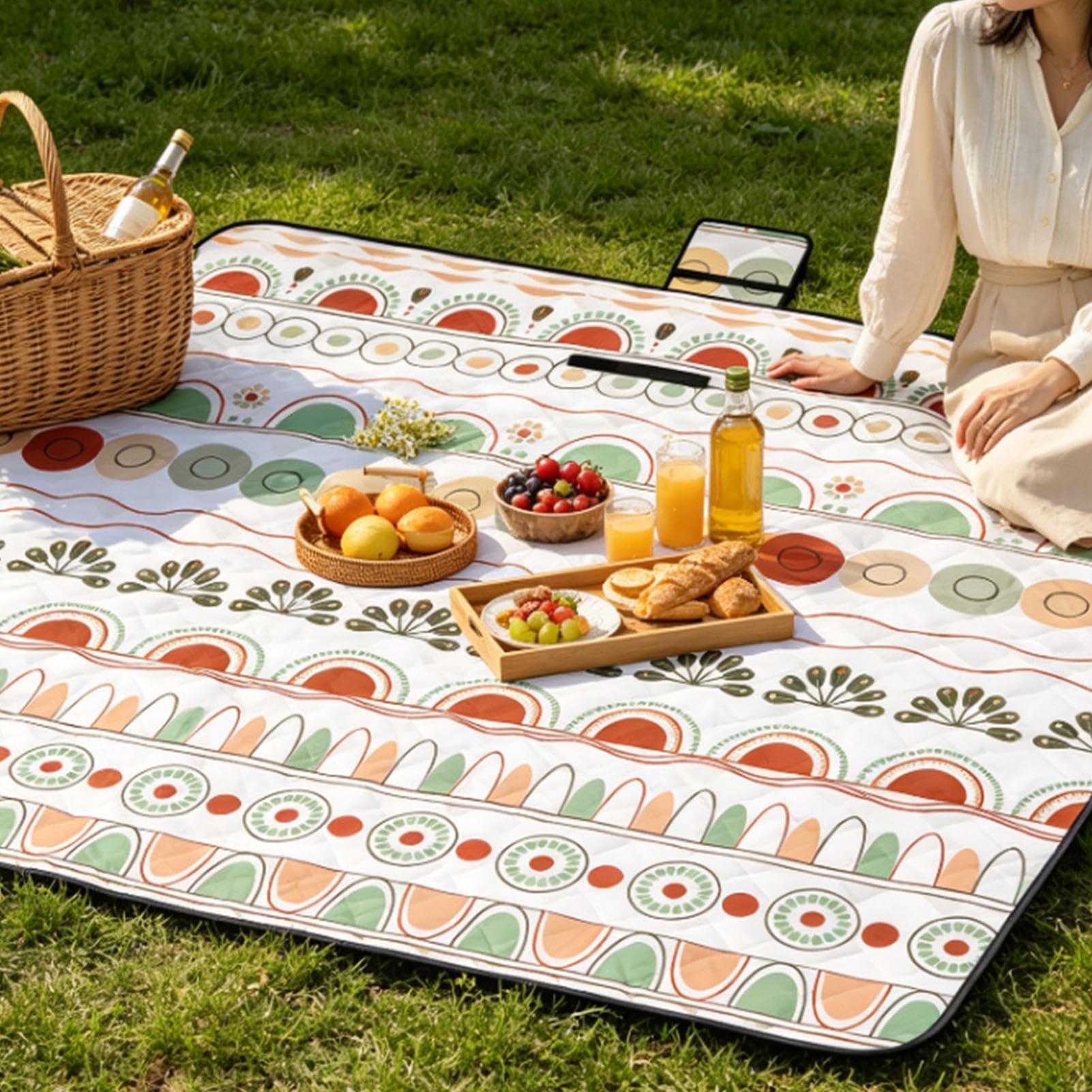 Manta De Picnic Impermeable Esterilla Impermeable Y Antiarena 200 X 200 Cm