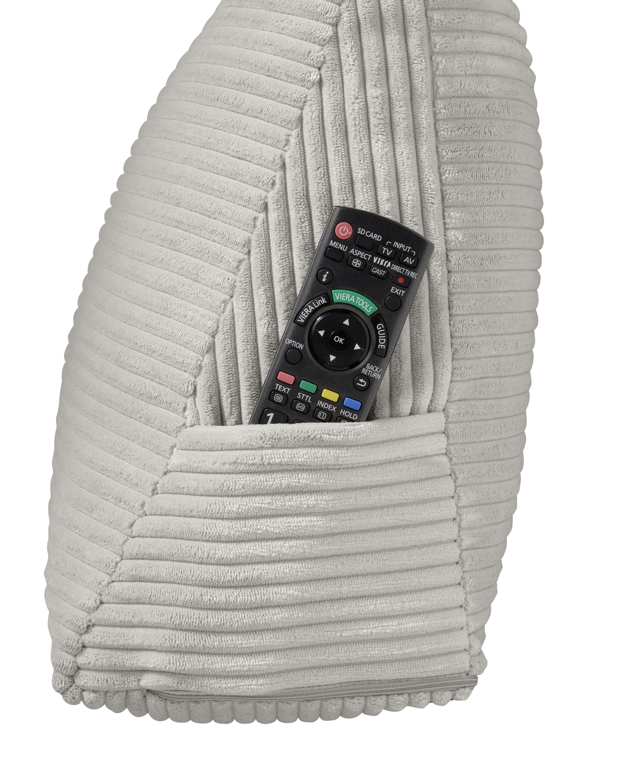 XDREAM Bedzitkussen, wigkussen voor bed en bank, donkergrijs, stabiel rugkussen en lendenkussen met zijvak, afneembare en wasbare overtrek, Öko-Tex gecertificeerd, 70 x 40 x 20 cm