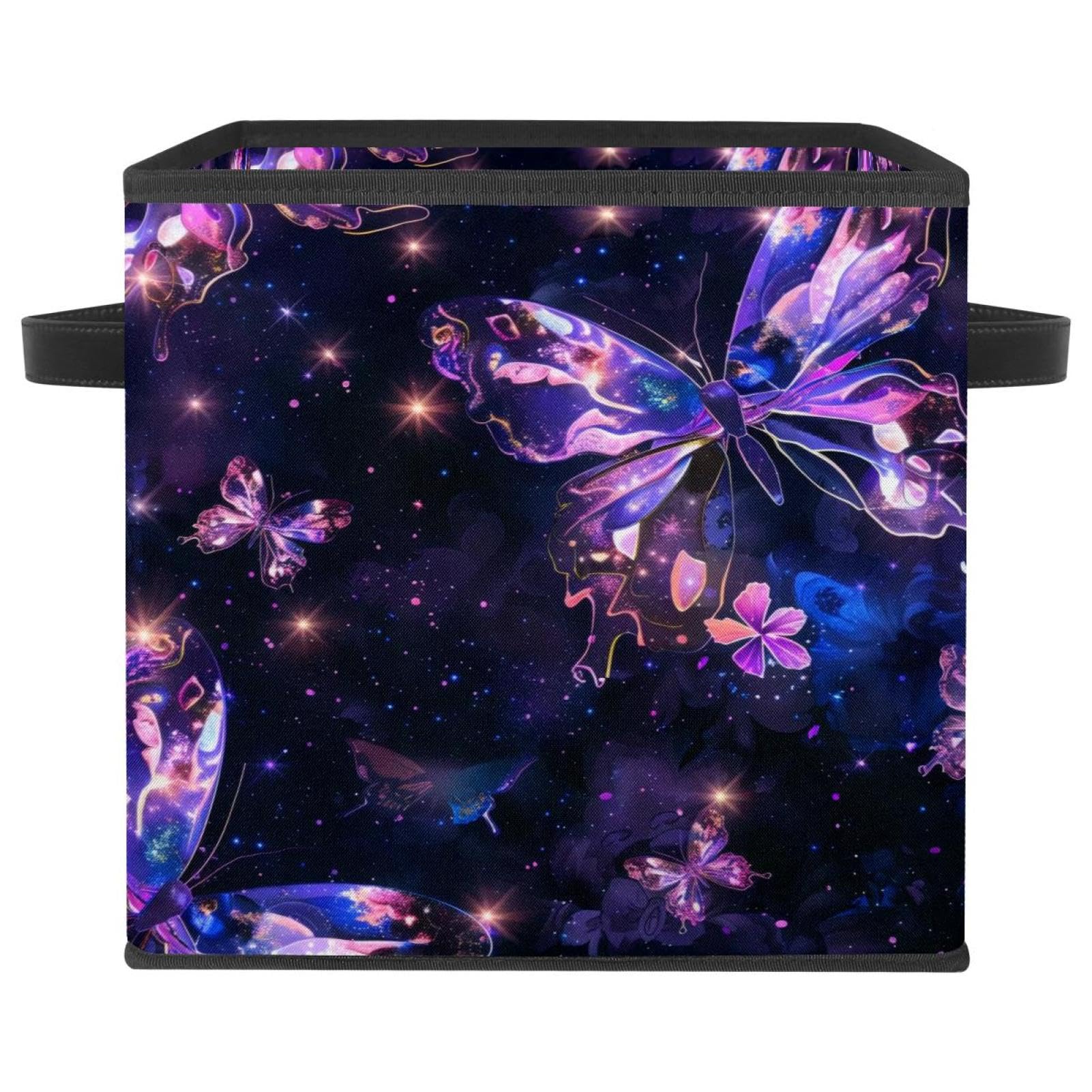 Cube de rangement 27,9 cm violet pour en finir avec le désordre des vêtements et jouets