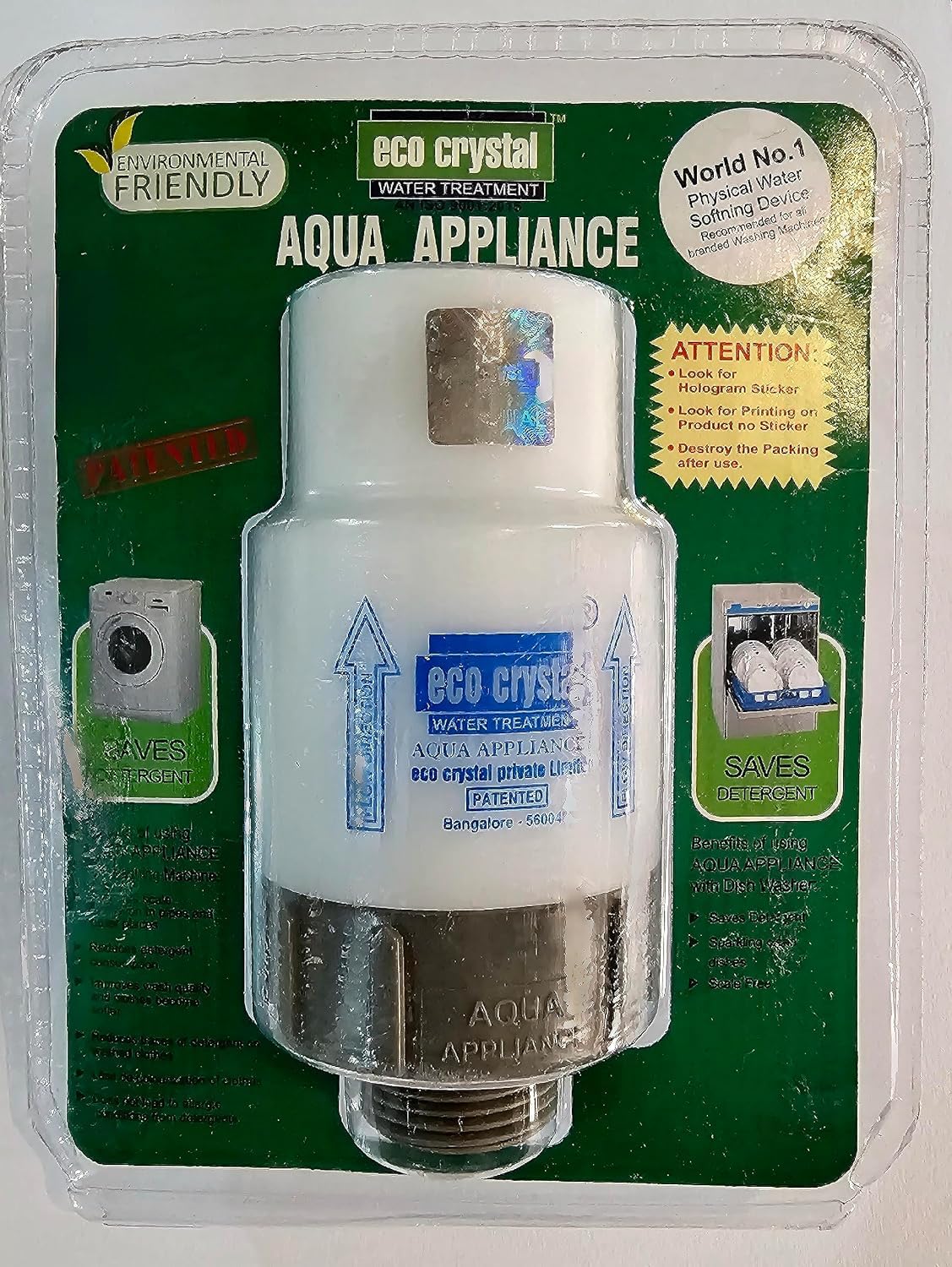 Magnetic Water Filter/Softener for All Brands of Washing Machines