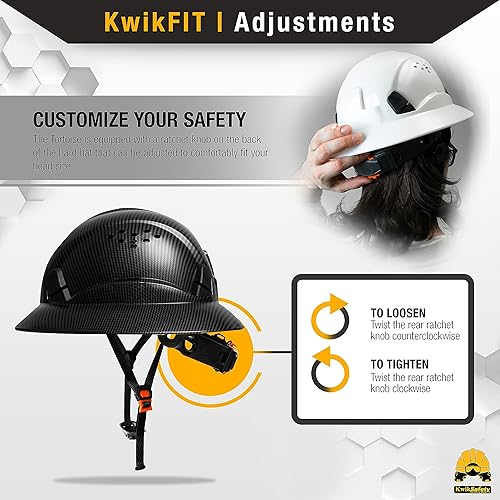 Miniatura 5 de KwikSafety - Charlotte, NC - Sombreros duros ala completa, estilo gorra, estilo de escalada Tipo 1, Clase C ANSI OSHA