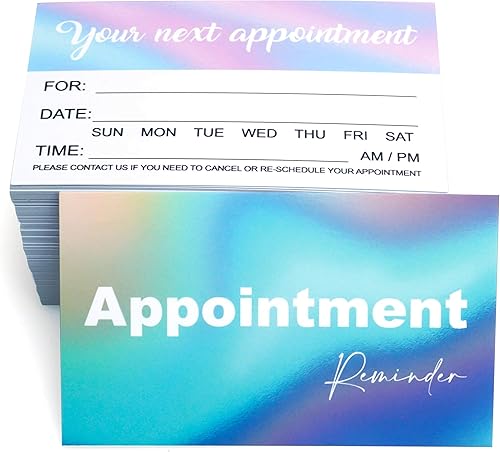 Miniatura 1 de RXBC2011 100 tarjetas de recordatorio de citas arcoíris