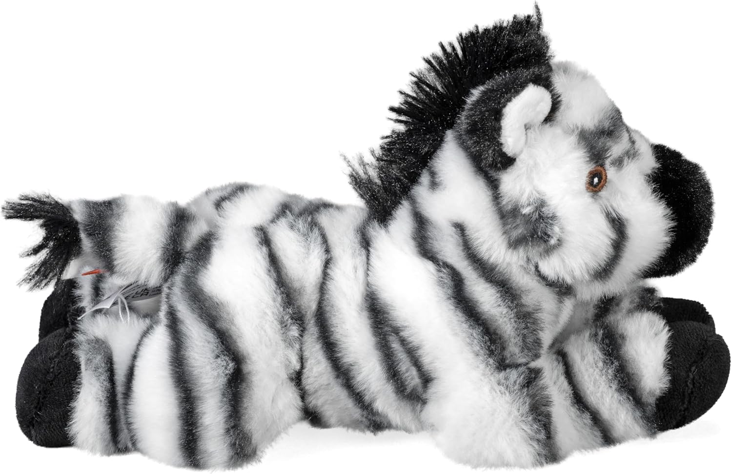 Wild Republic EcoKins Mini Zebra Stuffed Animal 8 inch, Eco Friendly Gifts for Kids, Plush Toy, Handcrafted Using 7 Recycled Plastic Water Bottles, 24810
