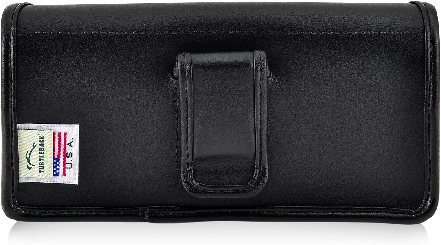 Turtleback Holster Made for Samsung Galaxy S8 with OB Commuter Case Black Belt Case Leather Pouch with Executive Belt Clip Horizontal