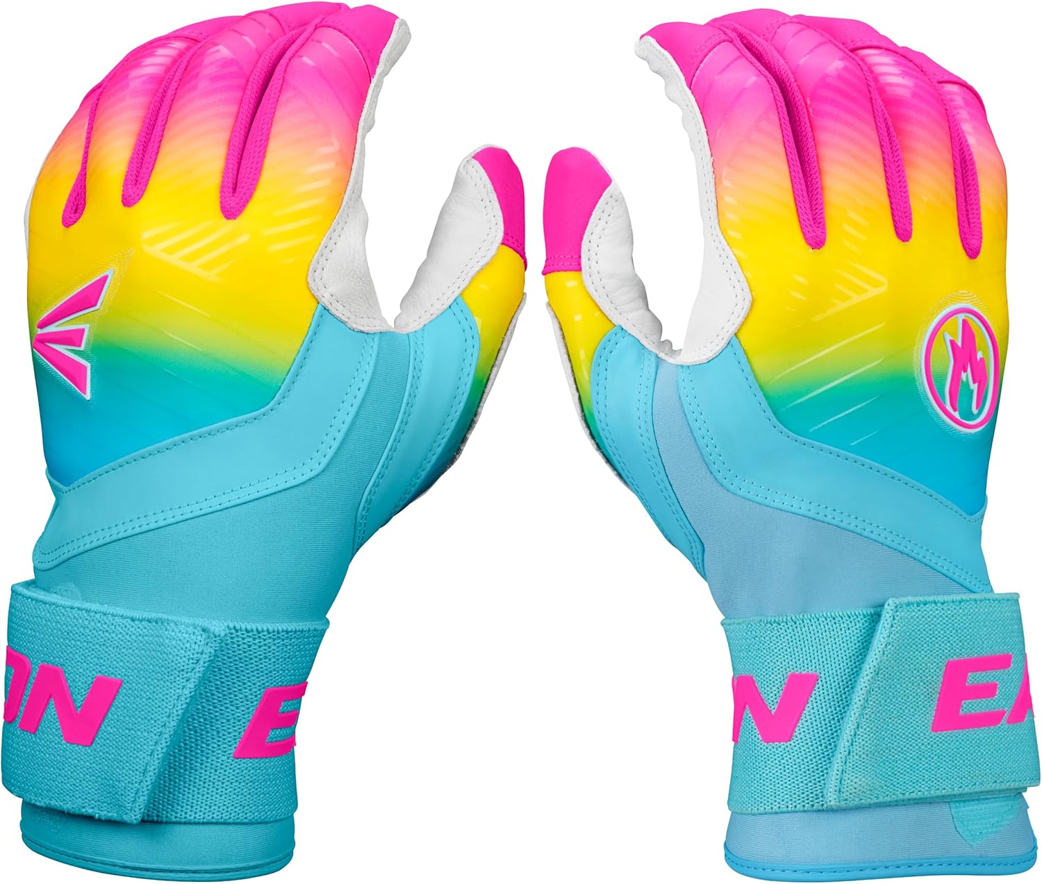 Easton | Walk-Off Ethos Locked-in Baseball Batting Gloves | Compression Wrist Strap | Youth Sizes | Multiple Colors
