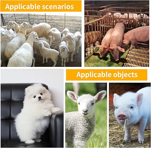 Miniatura 7 de 5 juegos de biberones de boca pequeña de 16.9 fl oz + 10 tetinas biberones de cordero biberones para ganado, botellas de leche de cabra, biberones