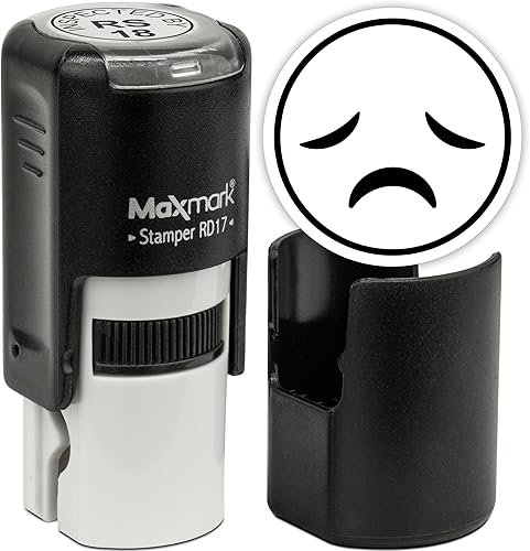 Miniatura 62 de MaxMark Sello Emoji Redondo Autoentintado - Corazón - Tinta Púrpura