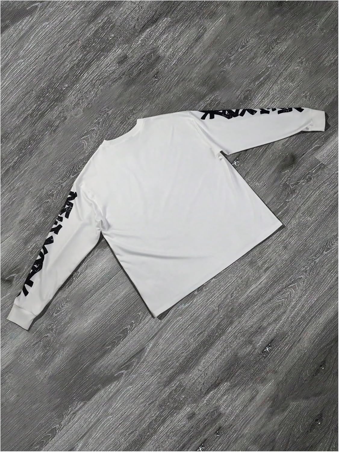 SHENHE Men's Y2K Graphic Sweatshirts Long Sleeve Crew Neck Tee Shirts Street Wear Tees Top - Image 2