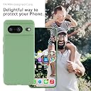 YATWIN Silicone Back Case for Google Pixel 8, Soft-Touch Phone Back Cover for Google Pixel 8 - Mint Green gallery image