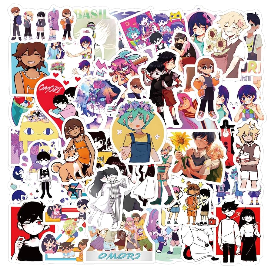 OMORI ステッカー ポストカード fangamer オモリ 7点セット OMORI - Lenticular Emotions Pin Combo - Fangamer Europe