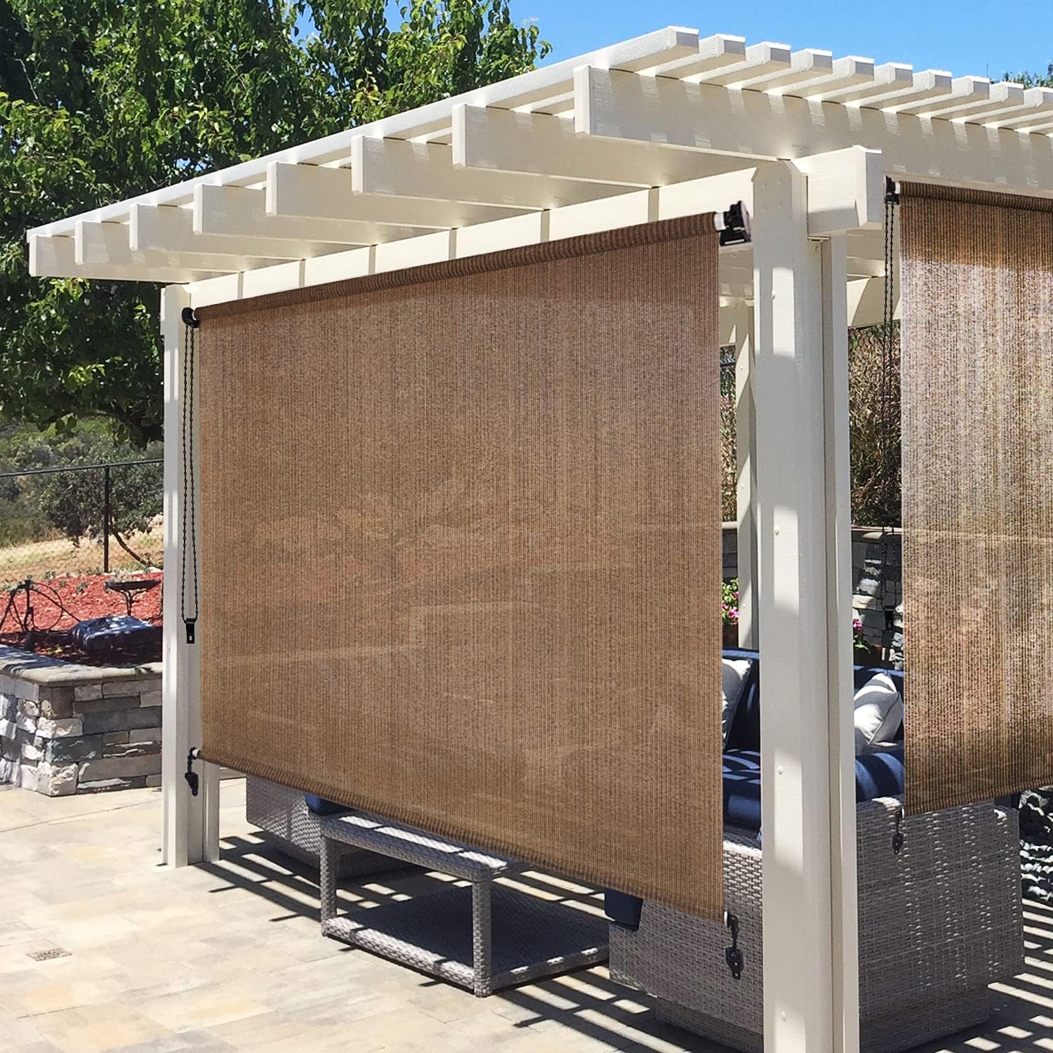 Buy Artpuch Outdoor Roller Shade 8'(W) x6'(H) Exterior Roll Up Shade