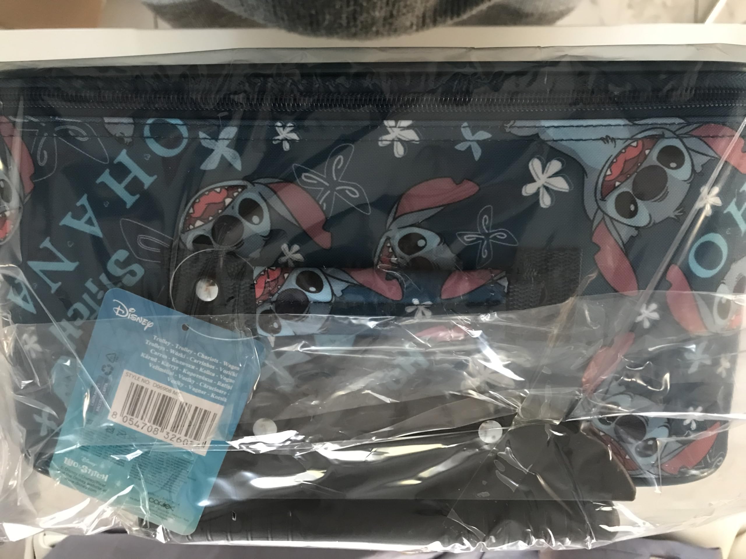 Valigia Stitch per Bambini Trolley Bagaglio a Mano Borsone da Viaggio per Bambino Bambina Trolley per la Scuola
