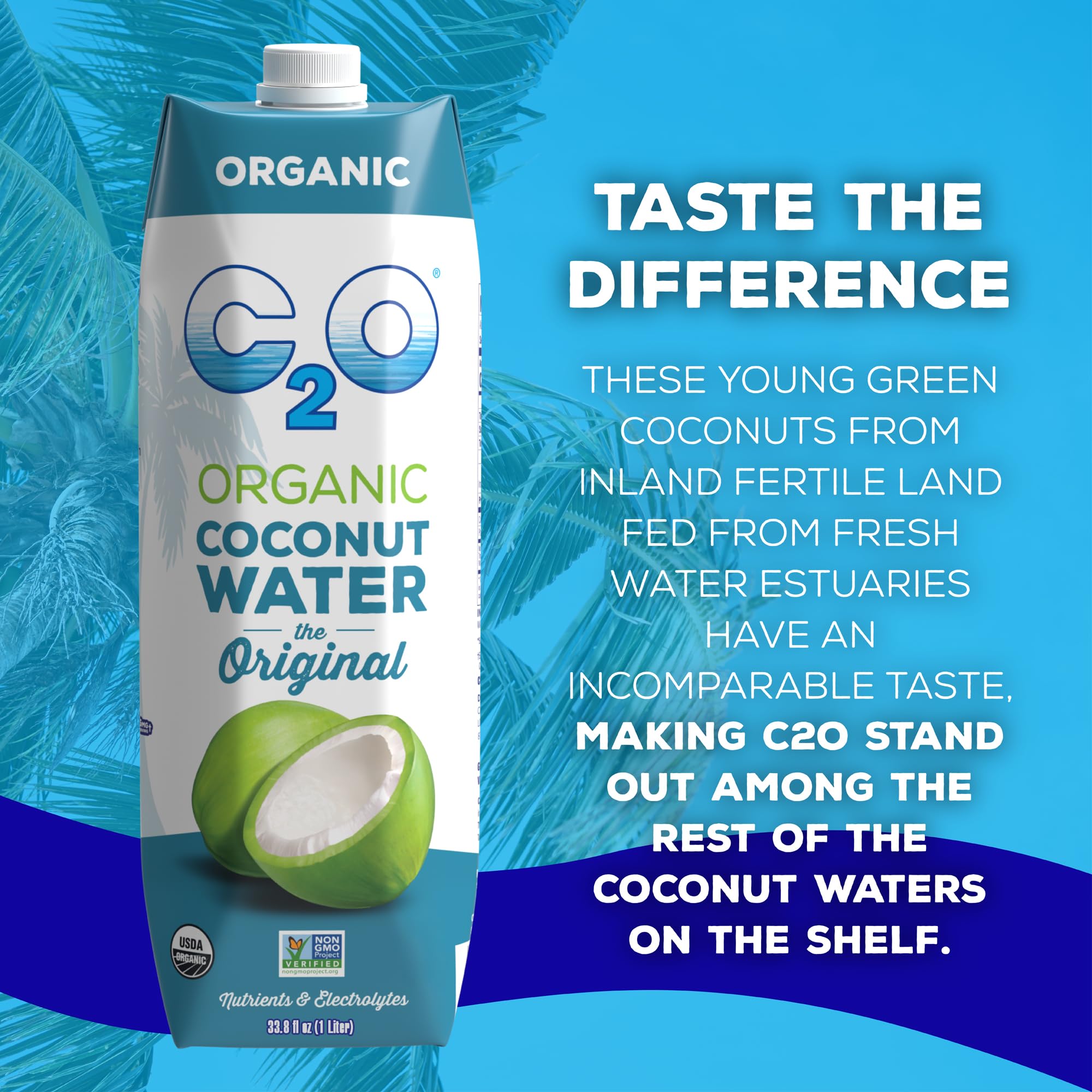 Amazon.com : C2O - Organic Coconut Water, The Original Flavor (6
