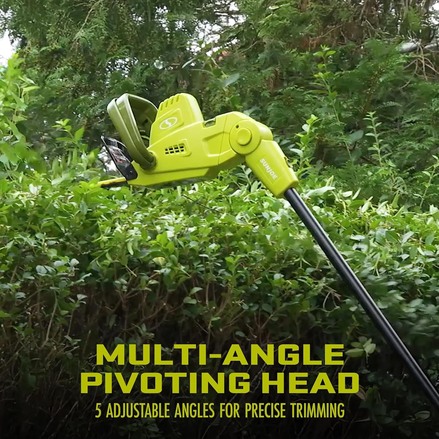 Sun Joe SJH904E Multi-Angle Telescoping Convertible Electric Pole Hedge Trimmer | 19-Inch 4.5 -Amp
