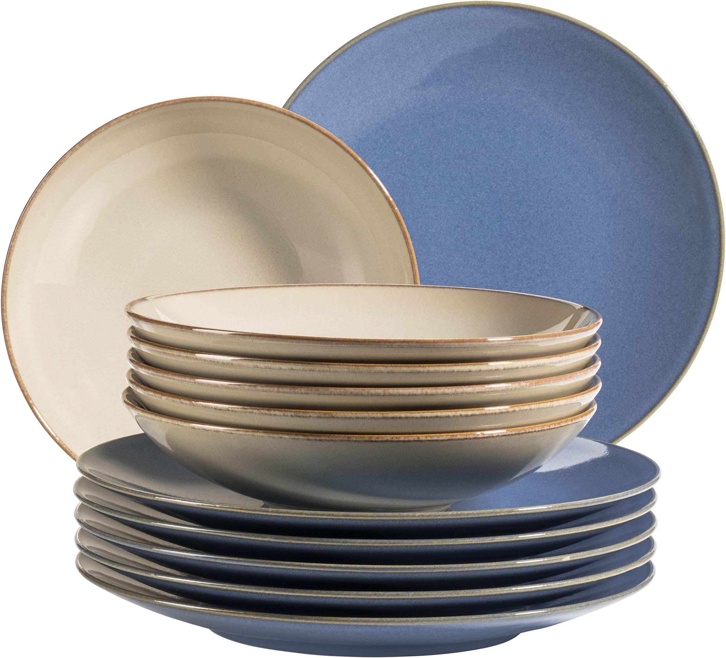 Servizio Piatti Trinacria 18 Pezzi - Ceramica Siciliana Colorata - Foto 2