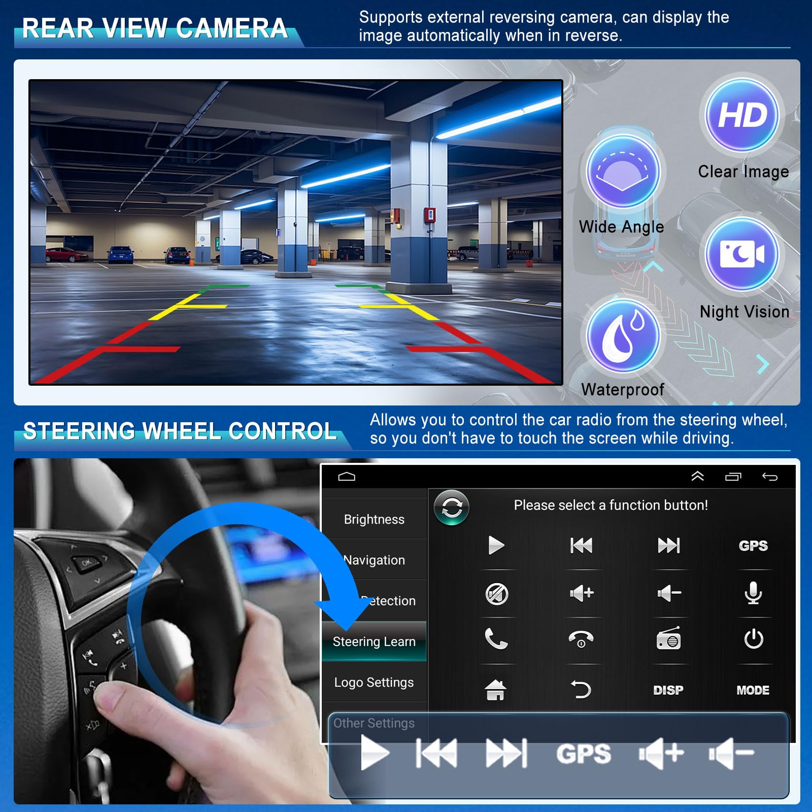 2+32G Android 13 Autoradio Stereo per Nissan Juke F15 2010-2011 con Carplay Android Auto, 7 pollici Touch Screen Radio Lettore Multimediale con navigazione GPS Mirror Link FM RDS SWC Schermo diviso