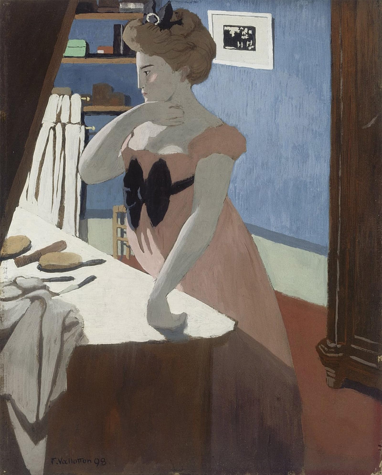 Posteriik No Frame Famous Animal Posters Vintage Picture Misia At Her Dressing Table By Felix Edouard Vallotton Modern Wall Decor For Home Decor 60X90cm
