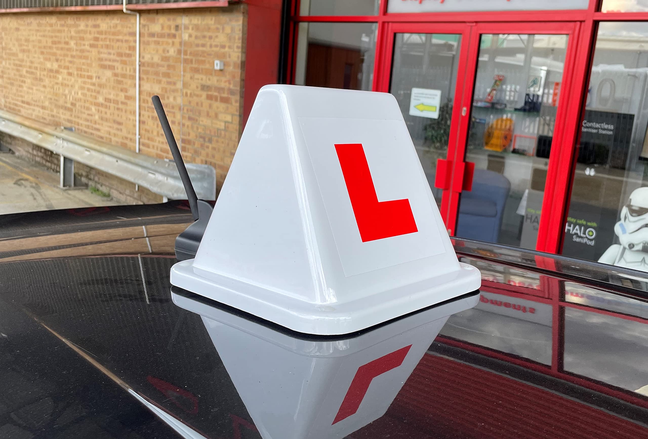 Small Magnetic Learner Driver/Driving School Roof Sign, White