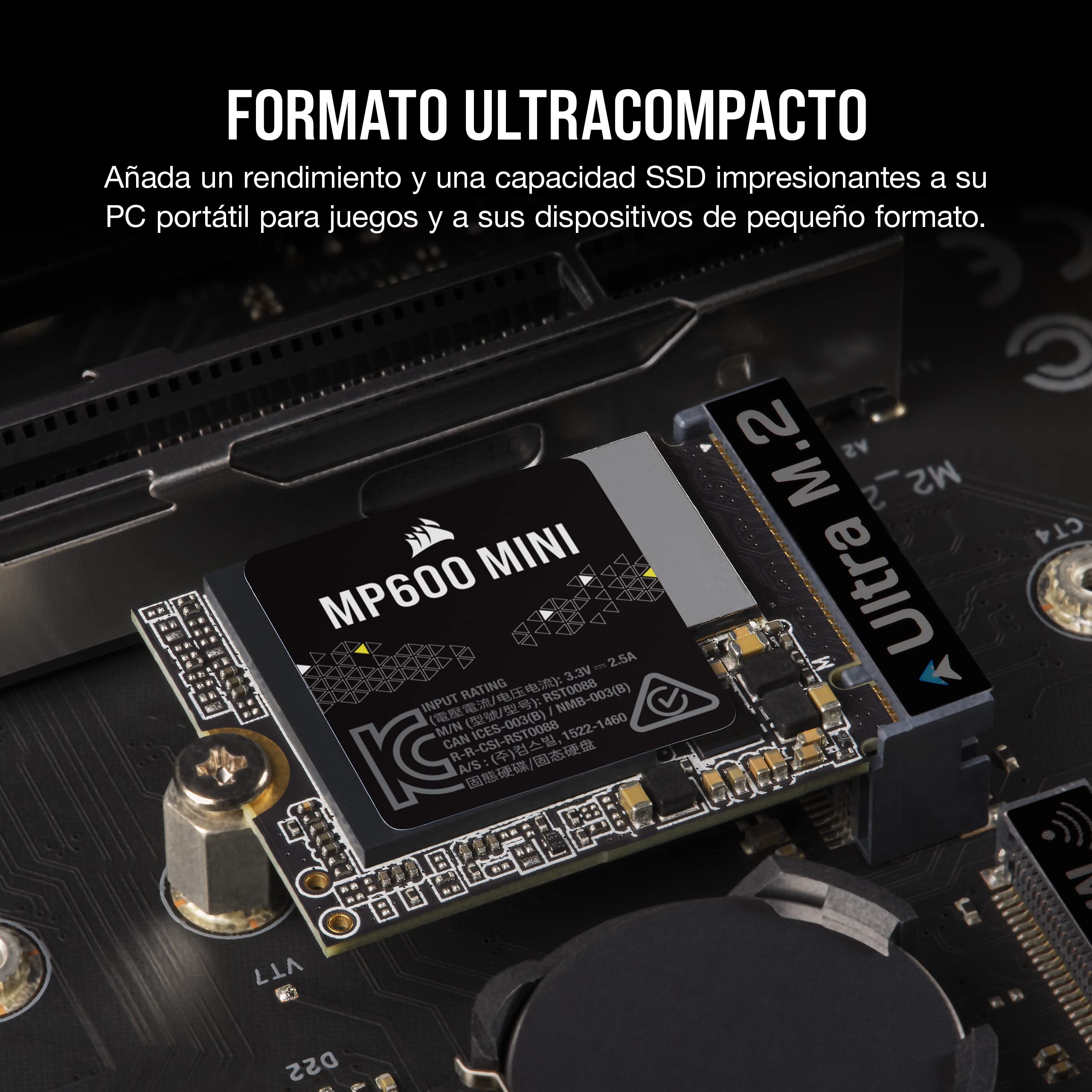 Corsair MP600 Mini 1TB Disco SSD 7000MB/s NVMe PCIe 4.0 M.2 Gen4 2230