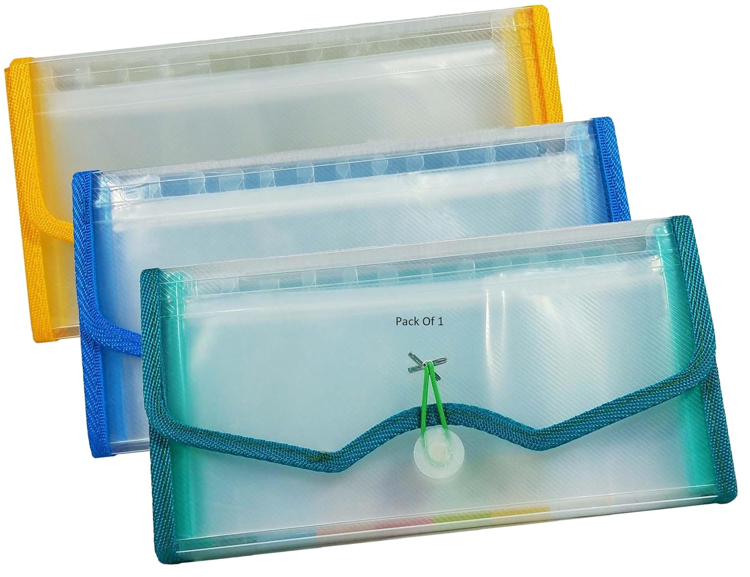 Shining Zon Expanding File A6 Cheque Book Holder Case 13 Pocket Multi ...