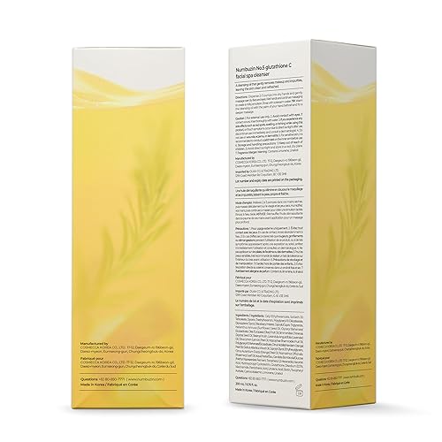 numbuzin No.5 Cleansing Oil | Glutathione C Facial Spa Cleanser | Gentle Cleanser for Blackhead, Pore, Makeup Remover | Vitamin C, Niacinamide | Double Cleansing, Korean Skincare | 6.76 fl. oz.