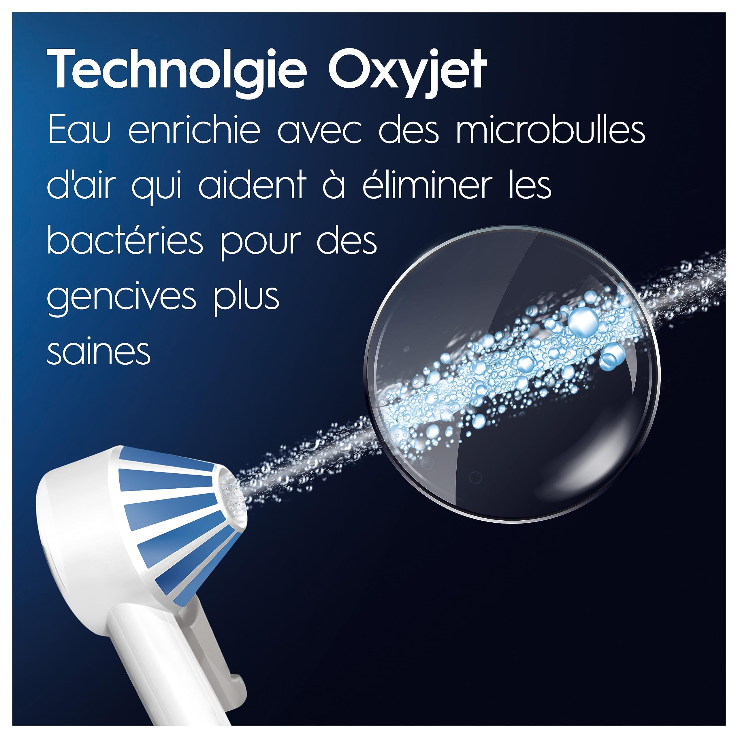 Oral-B Hydropulseur Dentaire et Brosse à Dents Electrique iO 6, Pack en Blanc – Coffret pour Brossage et Nettoyage Interdentaire, avec des Jets d’Eau, Manche avec 5 Modes dont Soin des Gencives