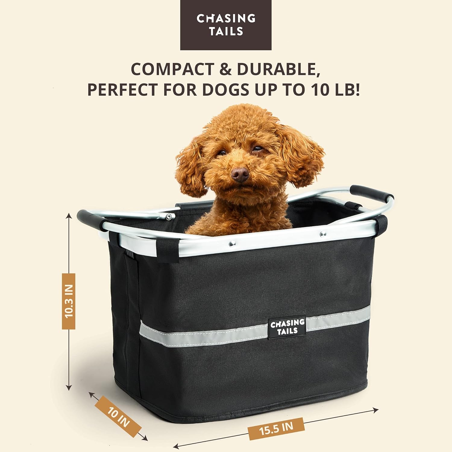 Chasing Tails Dog Bike Basket Image