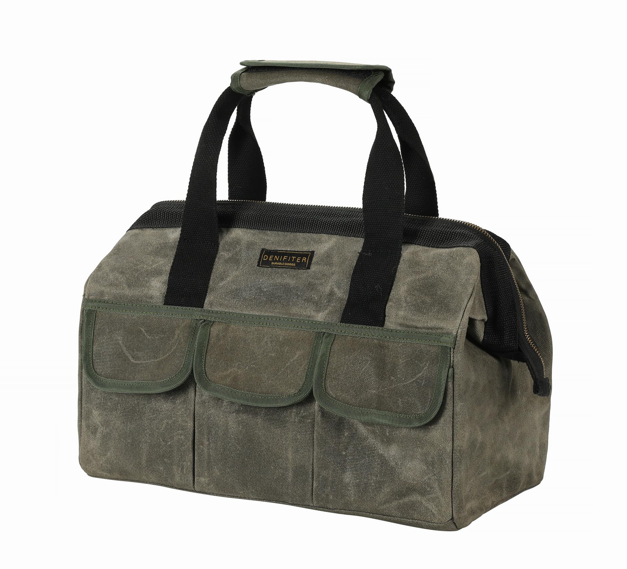 Denifiter 15 Inch Waxed Canvas Tool Bag