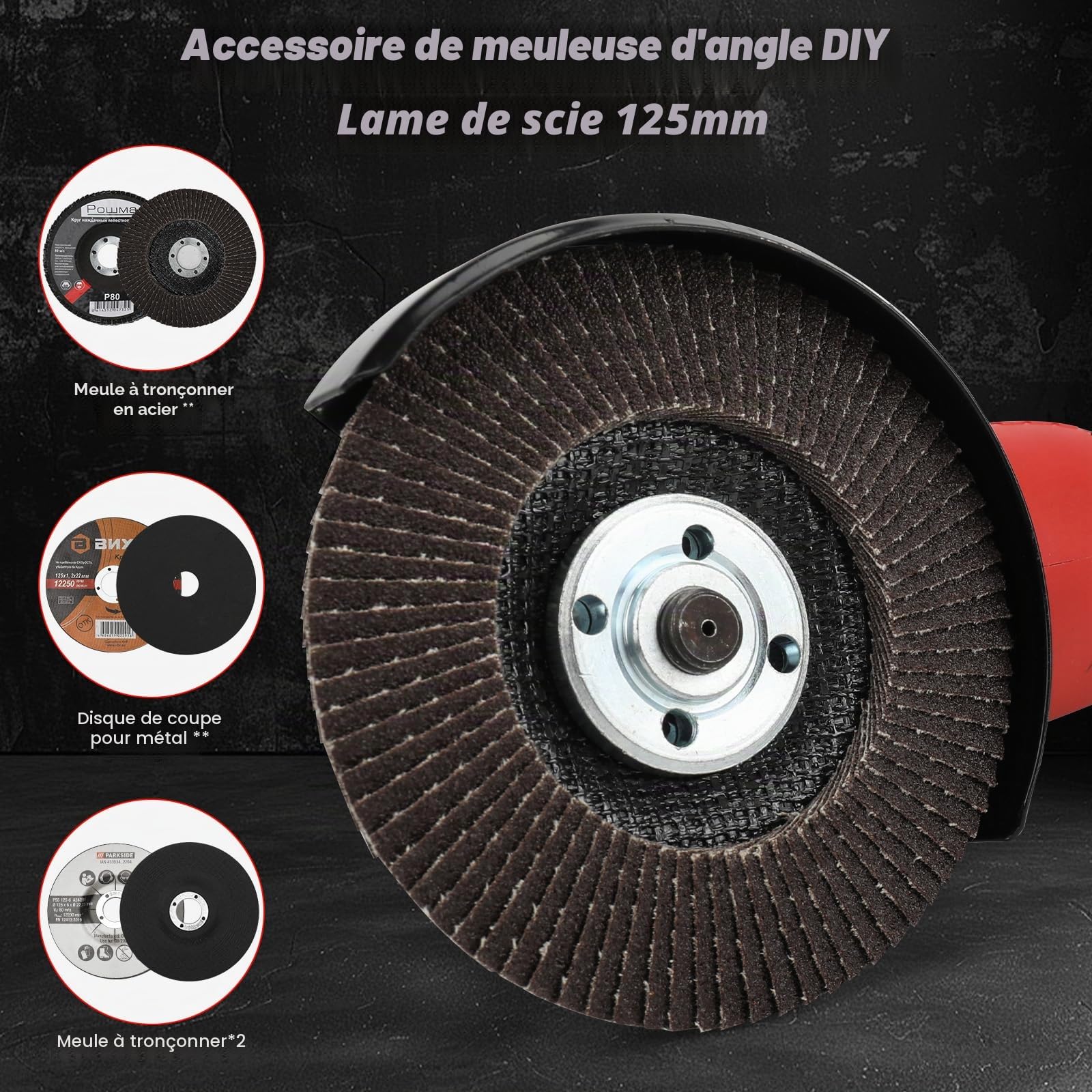 125 mm Meuleuse d'angle sans fil pour Milwaukee 18 V(sans Batterie)