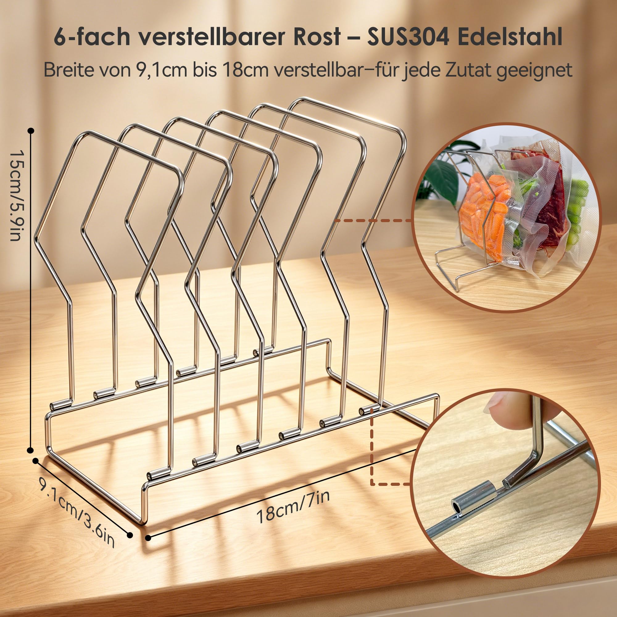KitchenBoss Sous Vide Behälter mit Deckel, Edelstahl Rost, Isolierhülle 11L