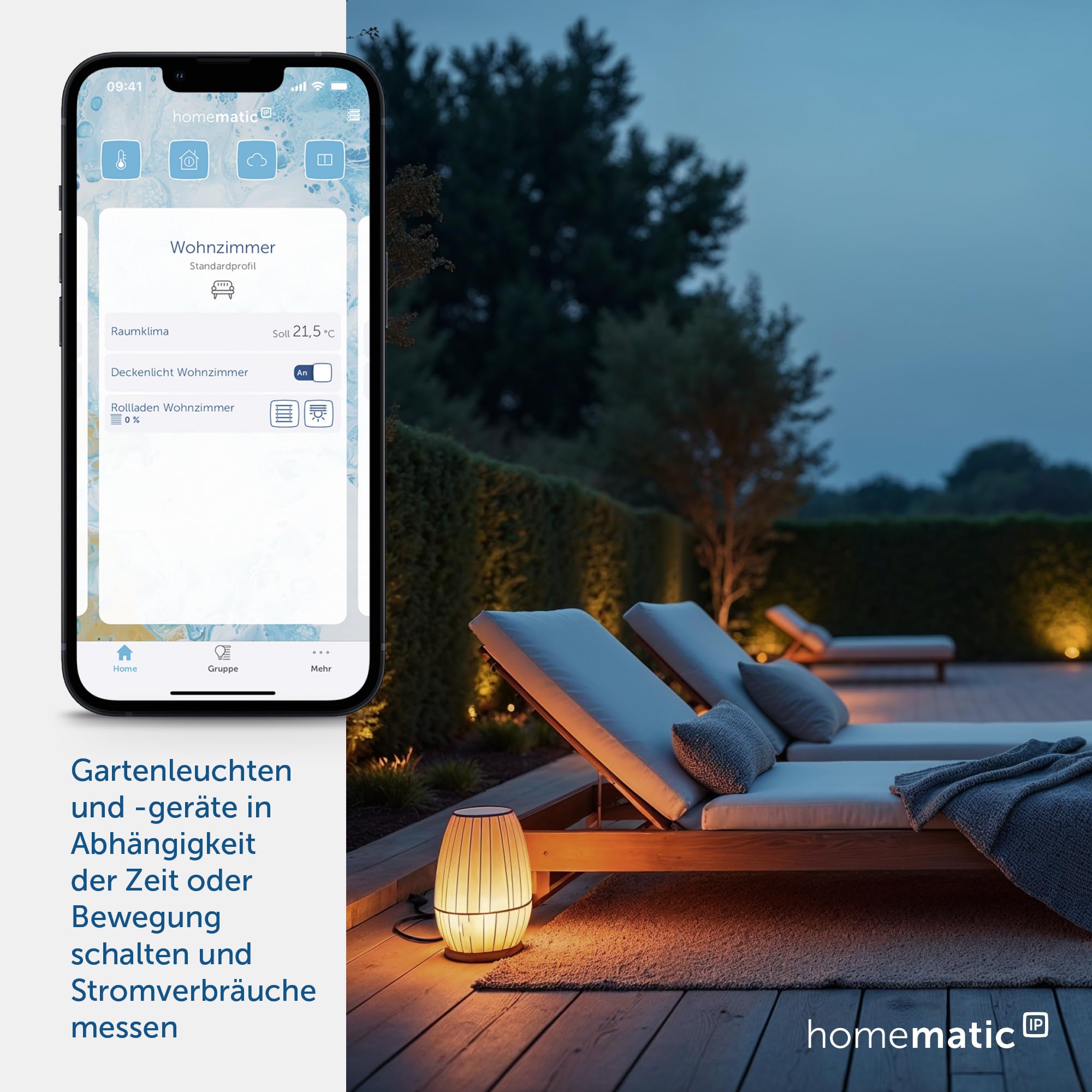 Homematic IP Inteligentny kabel pomiarowy – na zewnątrz, steruje oświetleniem ogrodowym, lampami i urządzeniami smart za pomocą aplikacji, Alexa i Google Assistant, do użytku na zewnątrz, IP44,