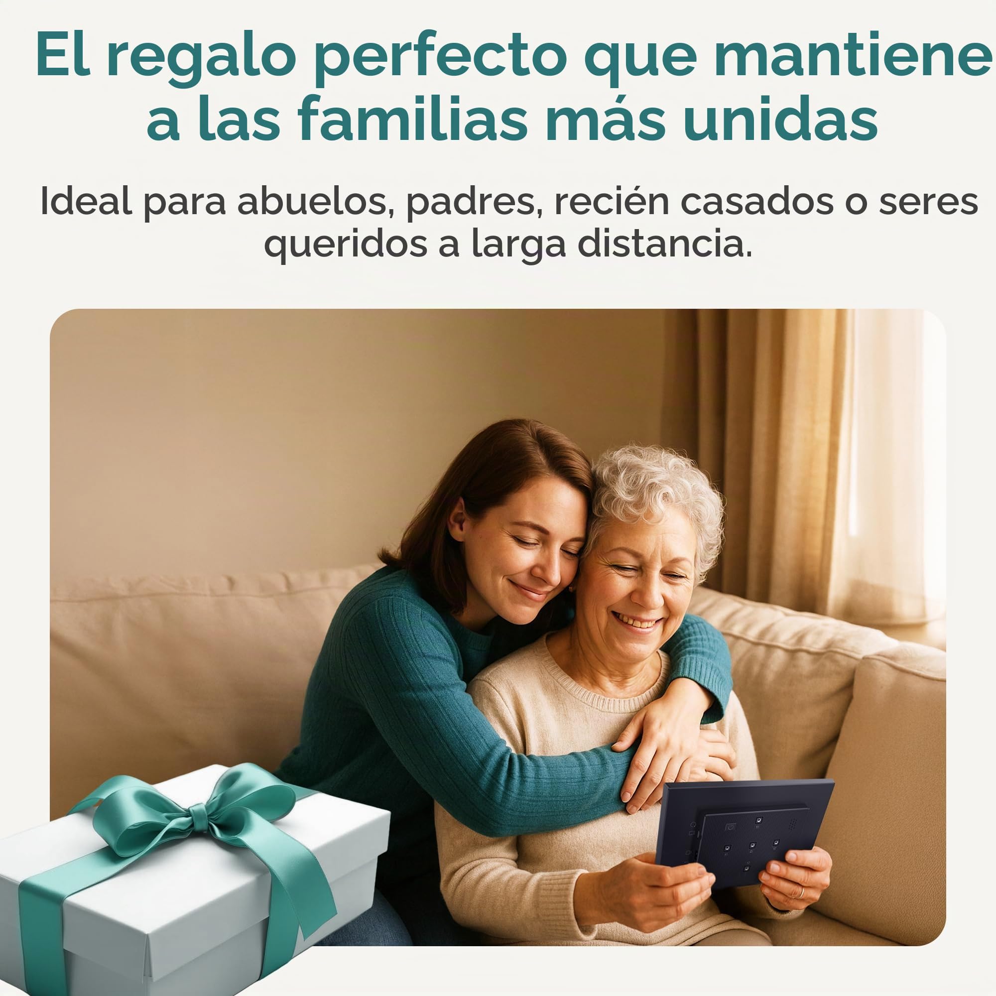 XORO Marco de Fotos Digital WiFi de 10,1 Pulgadas, Pantalla táctil IPS de 1280 x 800 HD, 16 GB de Memoria, rotación automática, comparte Fotos al Instante Desde Cualquier Lugar