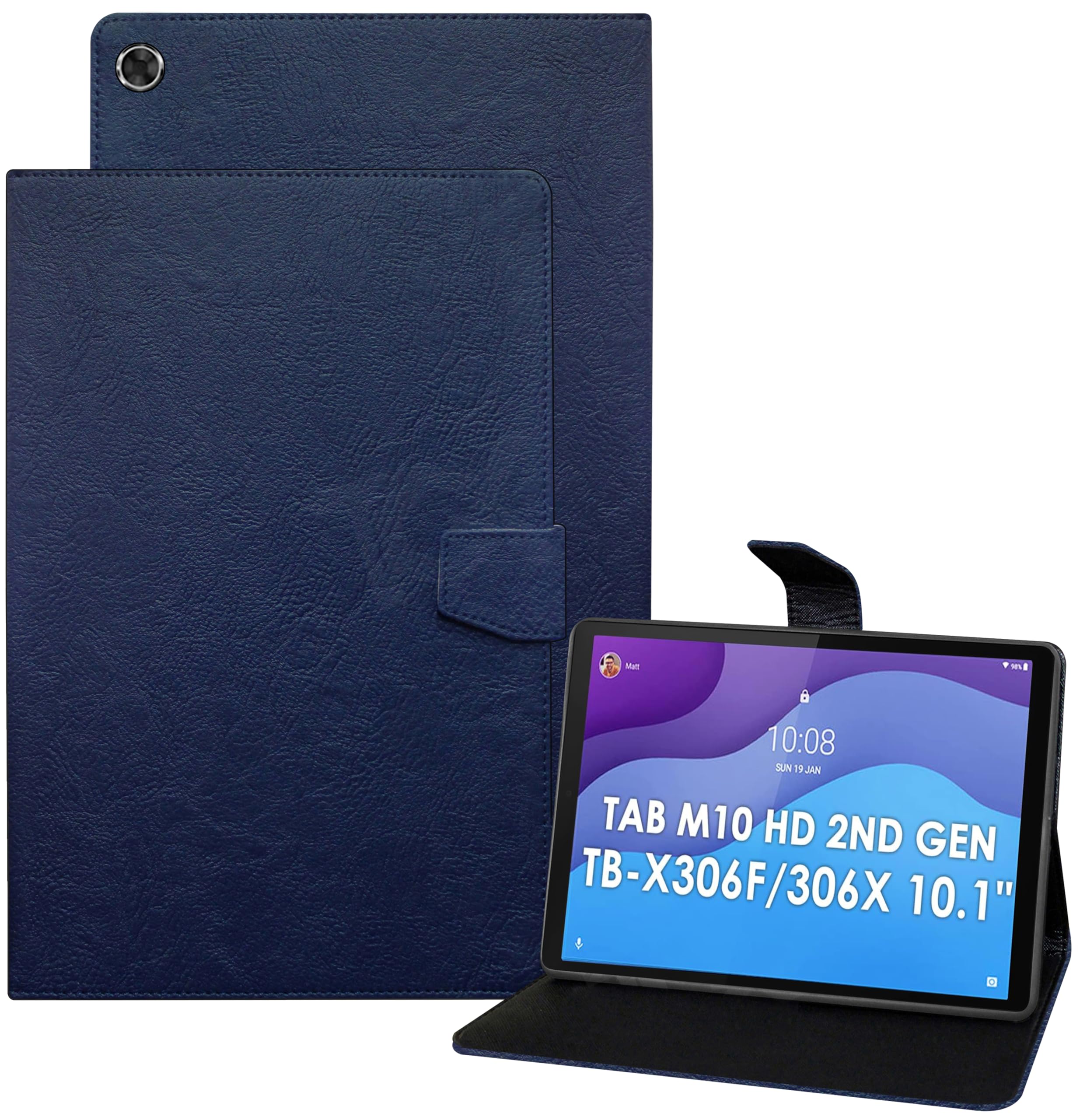 TGK Plain Design Leather Flip Stand Case Cover for Lenovo Tab M10 HD 2nd Gen TB-X306X / Smart Tab M10 HD 2nd Gen TB-X306F (Blue) (B09H4QJ8QD) Amazon Price History, Amazon Price Tracker