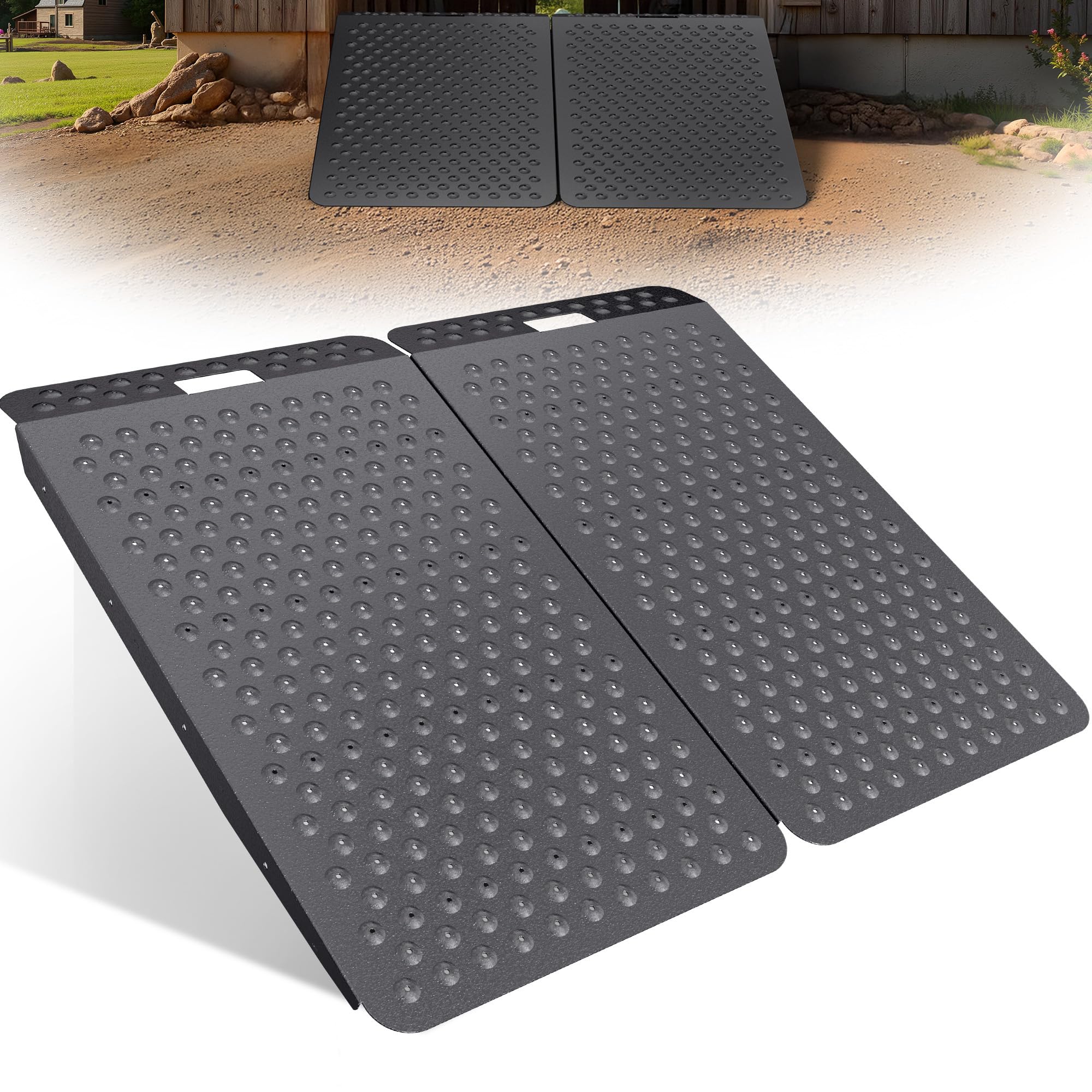 VNN Shed Ramp - Load Mowers & ATVs -12