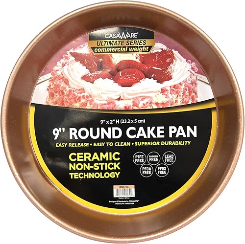 Miniatura 8 de casaWare Cacerola redonda antiadherente revestida de cerámica de 9 pulgadas, granito de plata