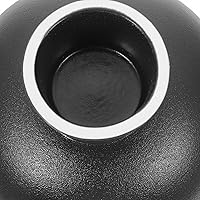 Vista 4 de Hemoton Cuenco de cerámica para frutas o cuenco de pedestal decorativo para decoración de mesa, soporte para frutas y verduras para encimera