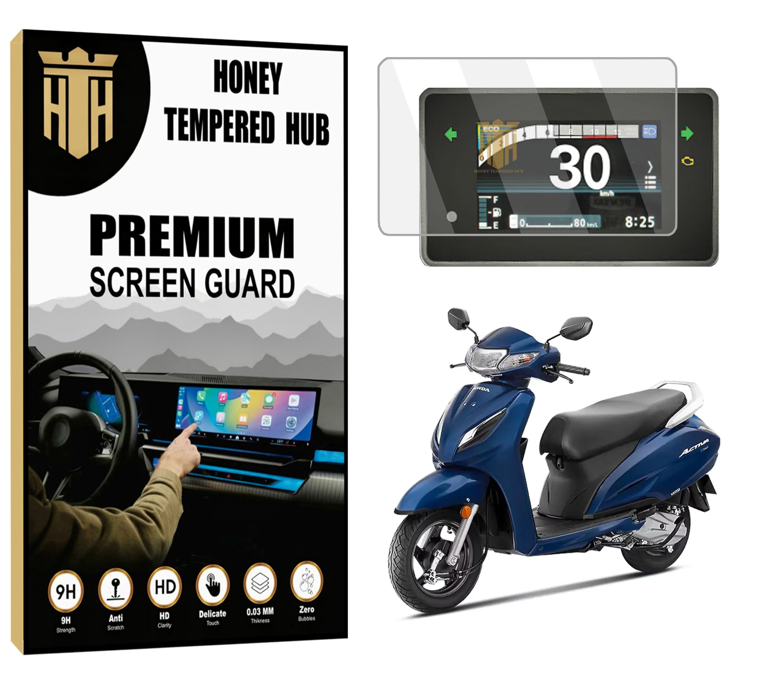 SCREEN GUARD FOR NEW SUZUKI BURGMAN STREET 125 SCOOTER FACELIFT 2026 - RIDE CONNECT TFT EDITION PROTECTOR / HD Clarity / NEW Burgman street 125 2026 Display Speedometer Console Accessory [Not Tempered Glass] — Amazon image 19