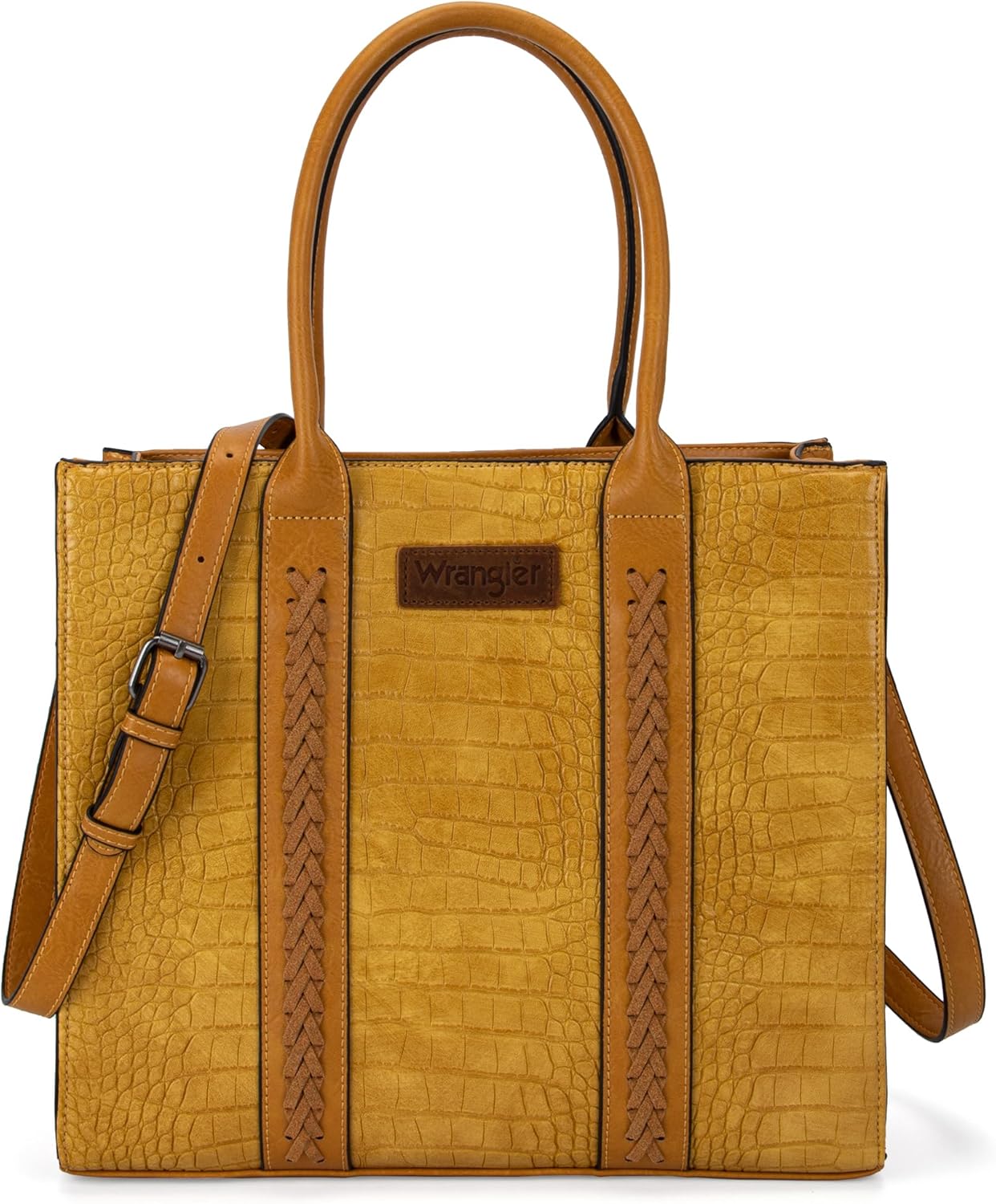 Montana West × Wrangler Large Tote Bags Purses for Women Work Top-Handle Handbags with Strap