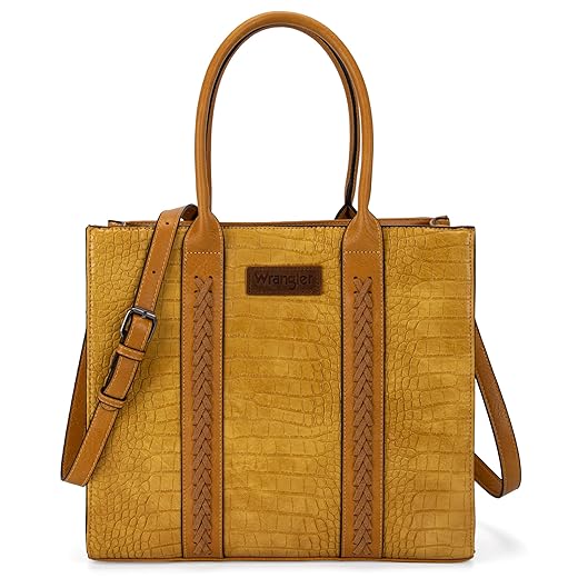 Wrangler Tote Bag for Women Shoulder Purse Handbag with Zipper Crossbody Bag WG70-8317-BL