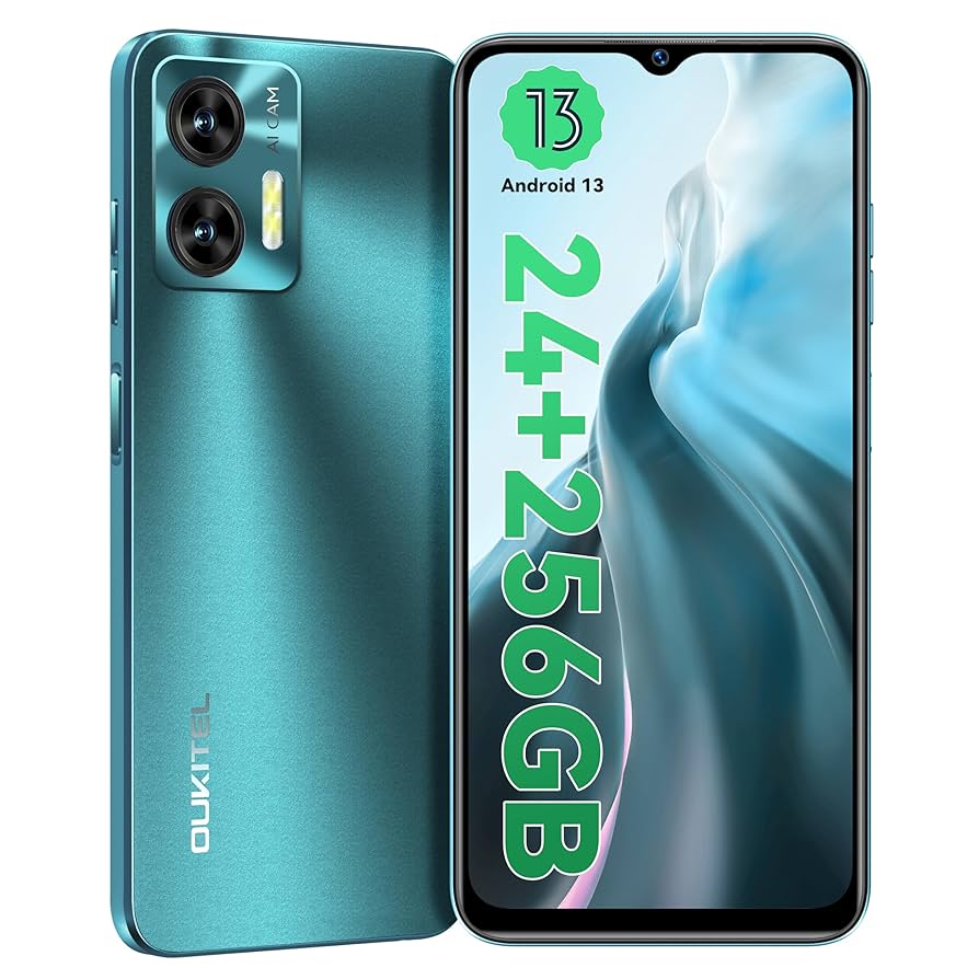 Amazon | OUKITEL C35 SIMフリー スマホ 本体 24GB RAM+256GB