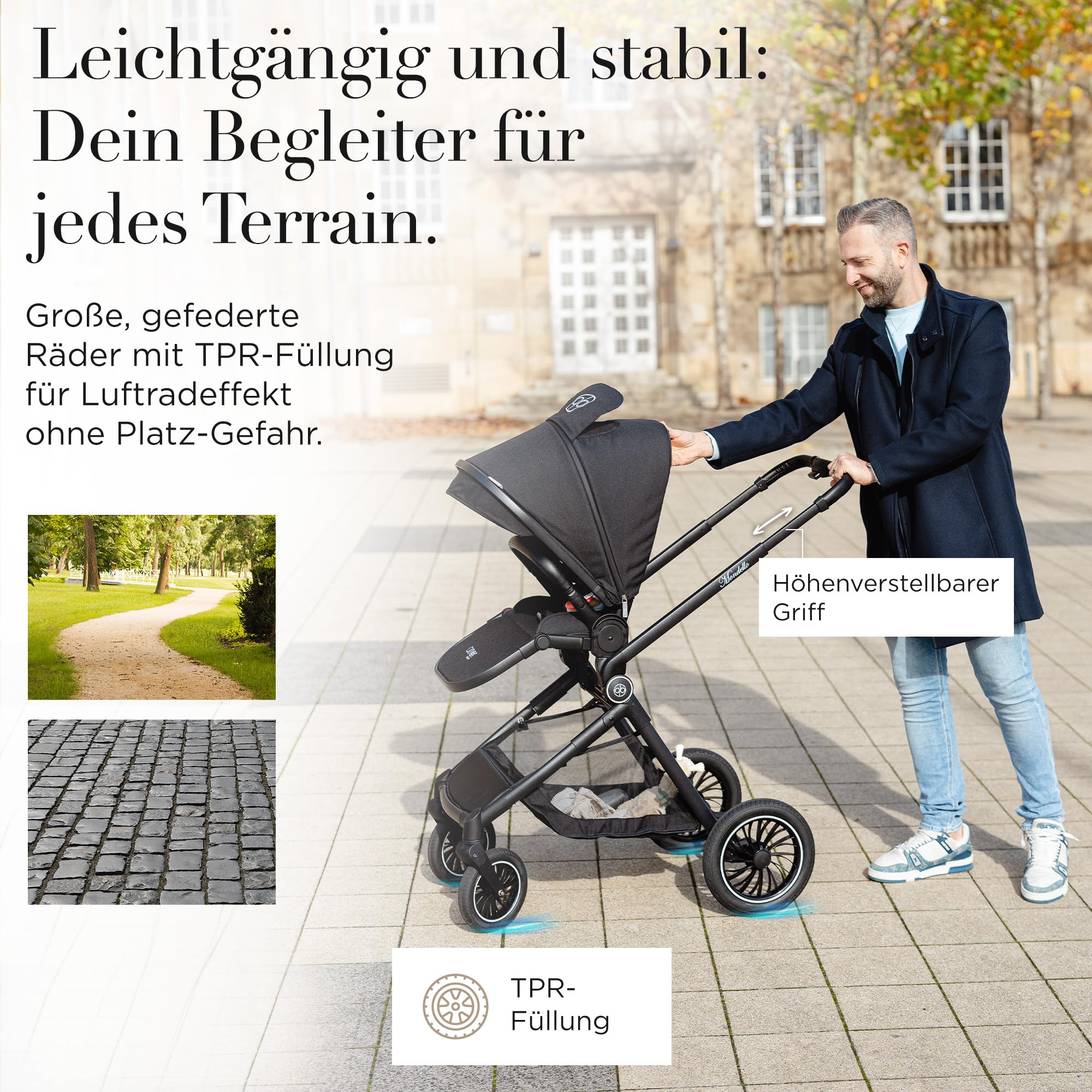 AMOR BABY Buggy Leichter Kinderwagen bis ca. 2 Jahre Schnell Faltbar Kompakt für Reise & Alltag