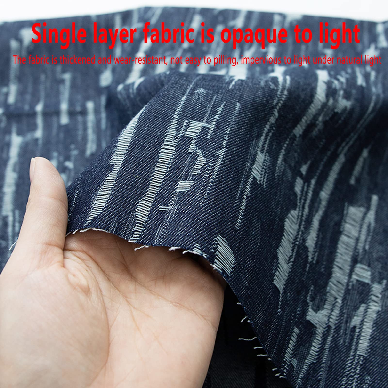 Tkanina bawełniana, Niebieski, 99% bawełniany, dżinsowy, żakardowy materiał na dżinsy, koszule, spódnice, buty, kapelusze, rękodzieło DIY