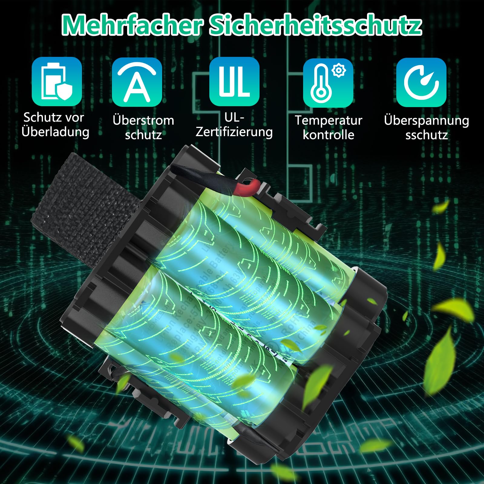 Homesuit 18V 3.5Ah Akku Kompatibel mit Gardena Mähroboter R80Li R75Li R70Li R50Li R45Li R40Li Ersatzakku für Gardena McCulloch ROB R1000 Lithium Batterie für Husqvarna Automatischer Rasenmäher 305 308