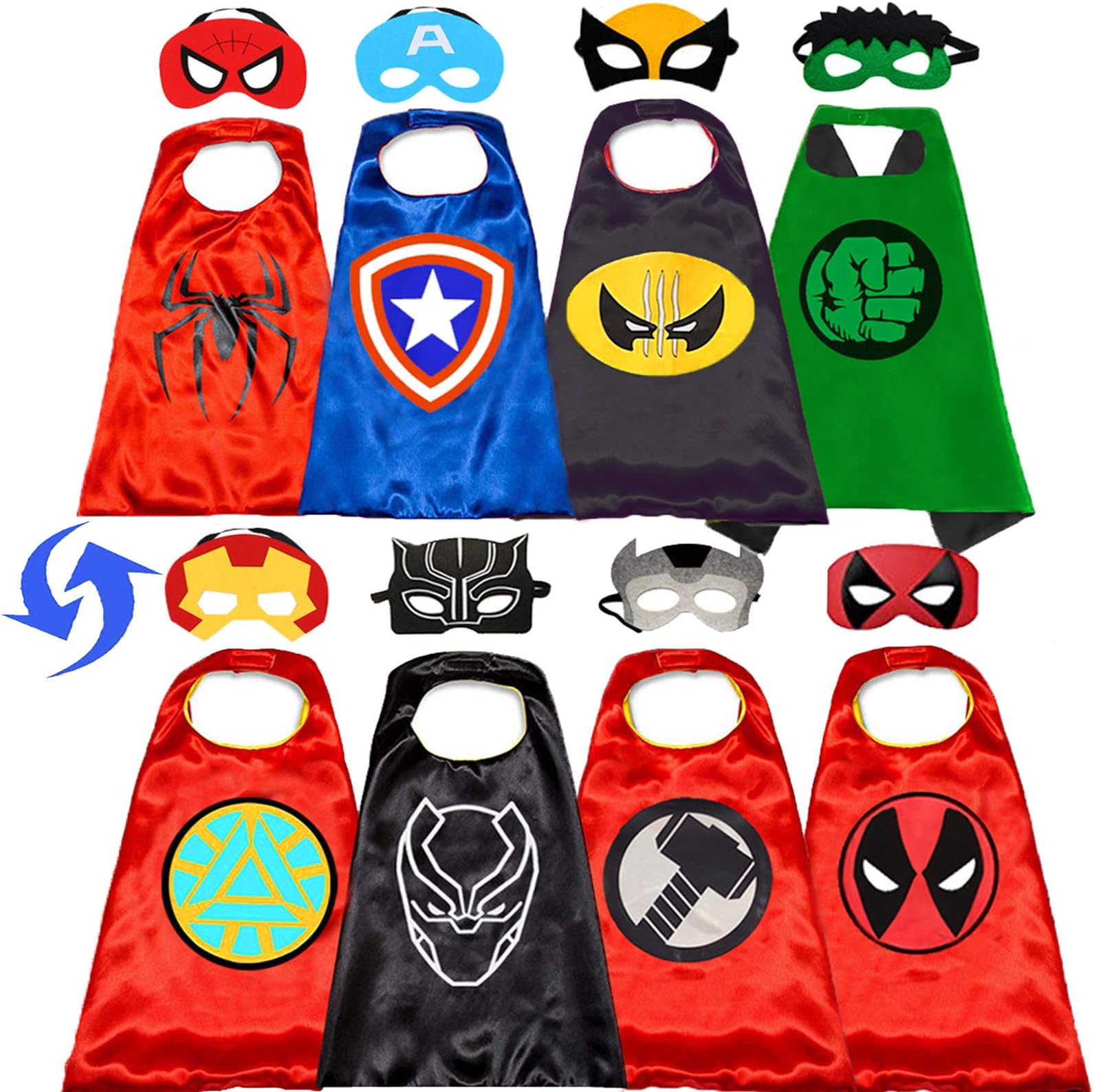 Superhero Capes for Kids Superhero Costumes for Boys Superhero Toy for Kids 4-10 Year Old Boy Gifts