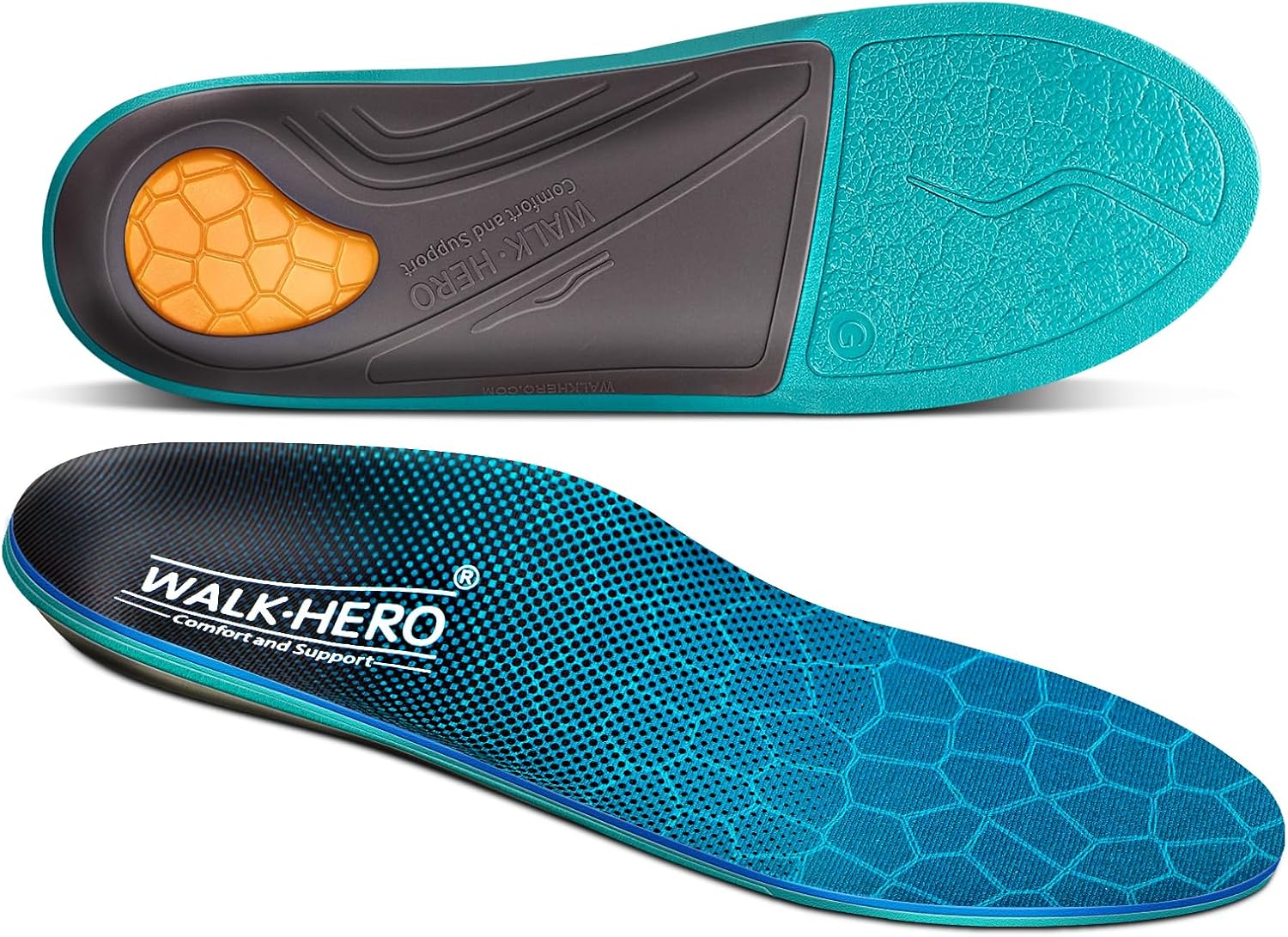 Walkhero Sport Gel Insoles Plantar Fasciitis Insoles