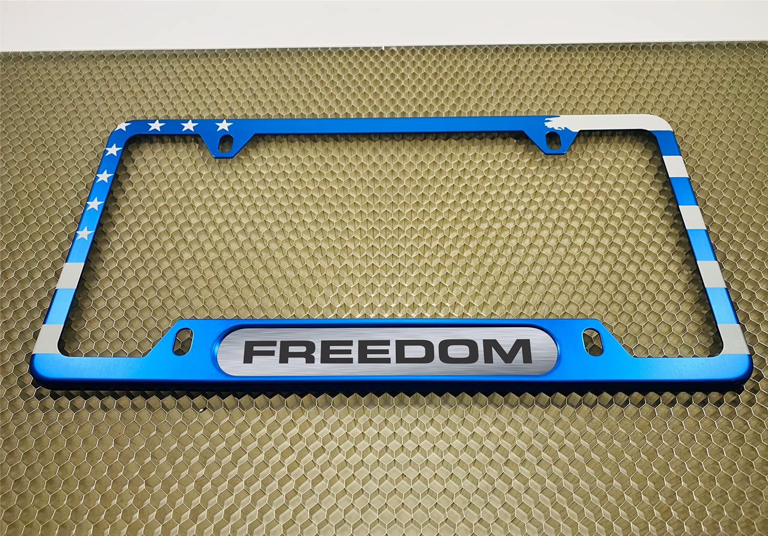 USA Patriotic | American Flag Custom Personalized Anodized Aluminum Thin Top | - Picture 65 of 133