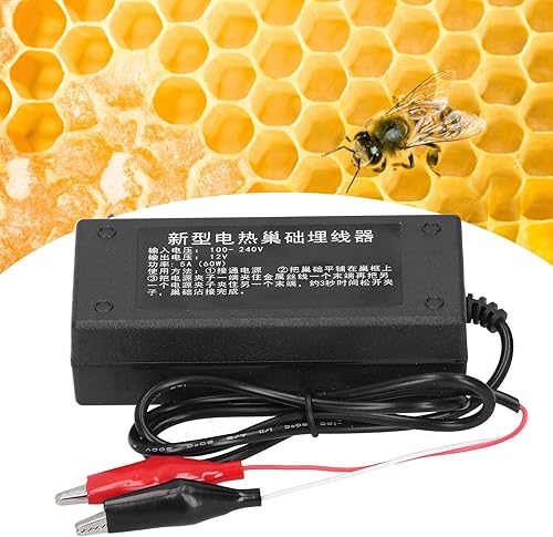 Miniatura 3 de TOPINCN Embedder eléctrico, base de cera de apicultura, incrustador de alambre de colmena, equipo de instalador de colmena, marcos prácticos,