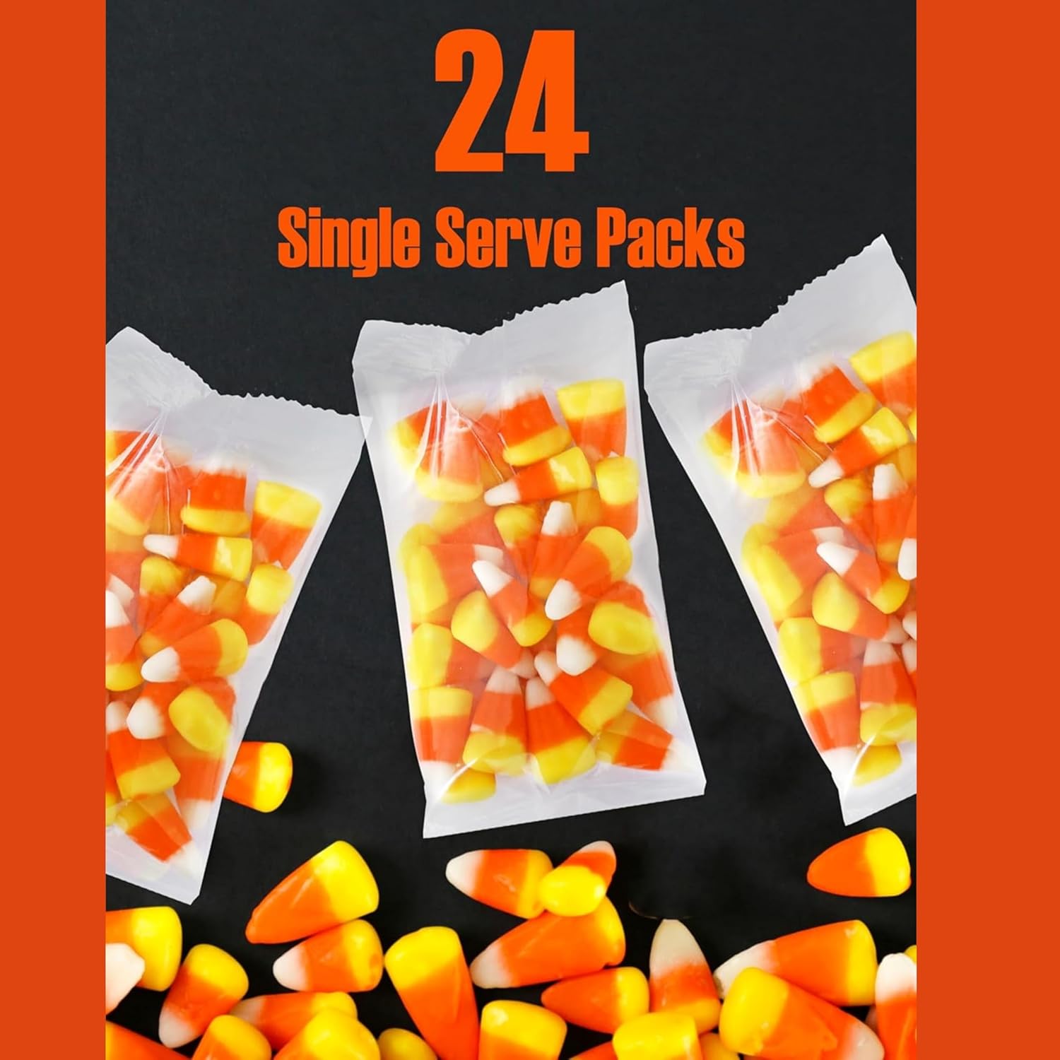 Sarah's Candy Factory Candy Corn in Special Tin, 2.5 Lbs. (24 Single-Serve Packs) for Kids and Adults